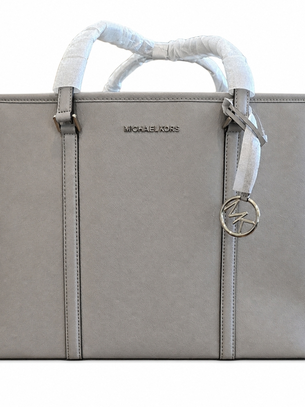 Michael Kors Gray Saffiano Tote Bag